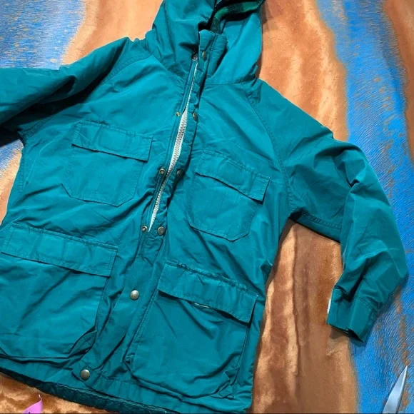 Vintage LL Bean Woolrich Baxter State Park hooded wool lined jacket - Picture 11 of 16